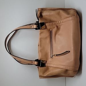 Tan Faux Leather Shoulder / Hand Bag